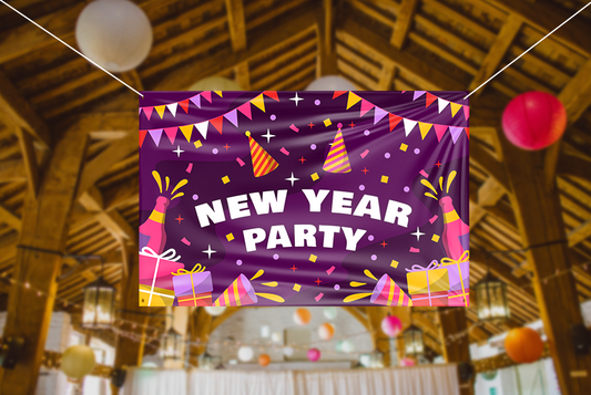 New Year Party Banner Printing Service